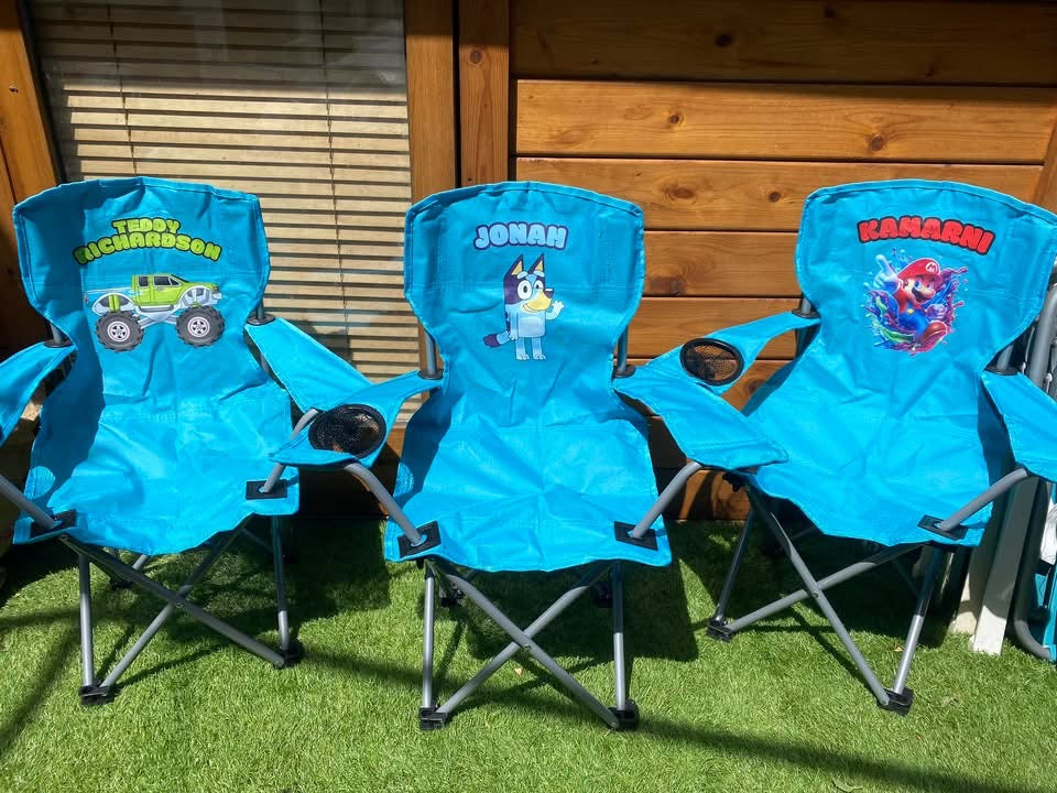 Kids Custom Camping Chair - NEW COLOURS