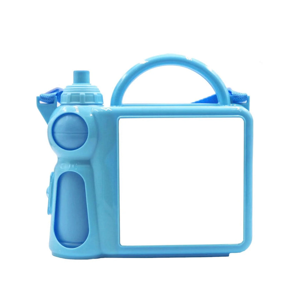 Plastic Lunch Box With Water Bottle & Handle